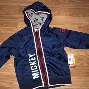 NWT Mickey Mouse windbreaker jacket